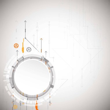 Arka plan çeşitli teknolojik elemanları ile. Dikey yapısı desen teknoloji zemin. Vektör