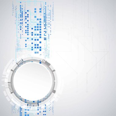 Arka plan çeşitli teknolojik elemanları ile. Dikey yapısı desen teknoloji zemin. Vektör