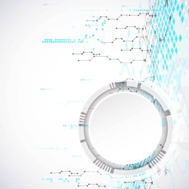 Arka plan çeşitli teknolojik elemanları ile. Dikey yapısı desen teknoloji zemin. Vektör