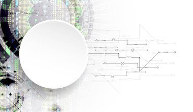 Teknolojik arka plan öğeleri ile. Teknoloji zemin. Vektör
