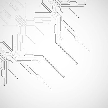 Soyut teknoloji devre kartı. İletişim konsepti