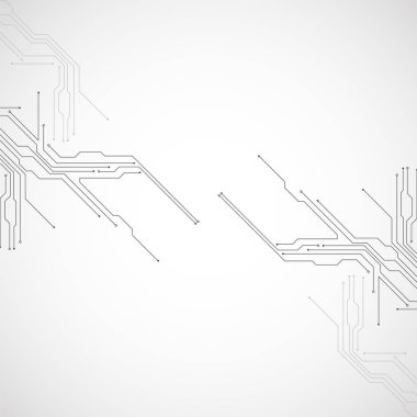 Soyut teknoloji devre kartı. İletişim konsepti
