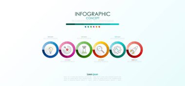 Vektör Infographic şablonu. İş kavramı ile seçme hakkı. Vektör çizim.