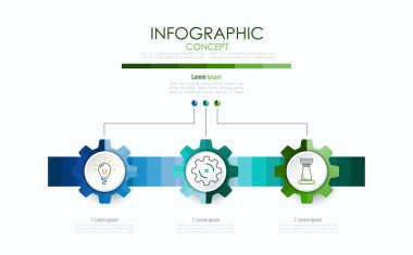 Vektör Infographic şablonu. İş kavramı ile seçme hakkı. Vektör çizim.