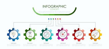 Vektör Infographic şablonu. İş kavramı ile seçme hakkı. Vektör çizim.