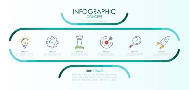 Vektör Infographic şablonu. İş kavramı ile seçme hakkı. Vektör çizim.