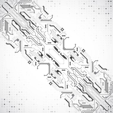 Vektör çizimi, yüksek teknoloji dijital teknoloji ve mühendislik teması