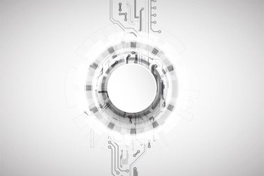 Vektör çizimi, yüksek teknoloji dijital teknoloji ve mühendislik teması