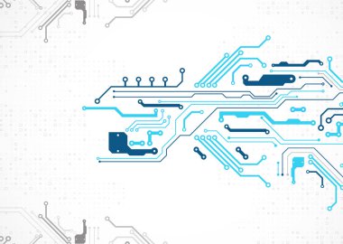 Vektör çizimi, yüksek teknoloji dijital teknoloji ve mühendislik teması