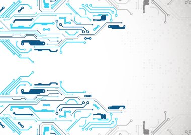 Vektör çizimi, yüksek teknoloji dijital teknoloji ve mühendislik teması