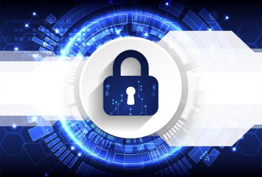 Koruma konsepti. Koruma mekanizması, sistem gizliliği. Vektör illüstrasyonu