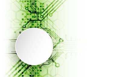 Soyut teknoloji devre kartı. İletişim konsepti