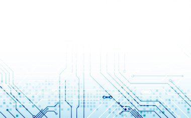 Vektör çizimi, yüksek teknoloji dijital teknoloji ve mühendislik teması