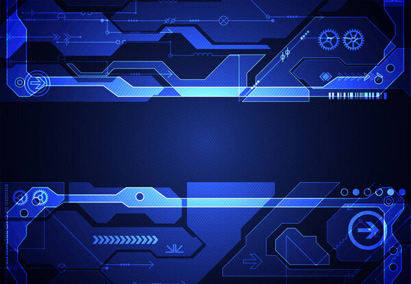 Hi-tech digital technology and engineering background. Vector