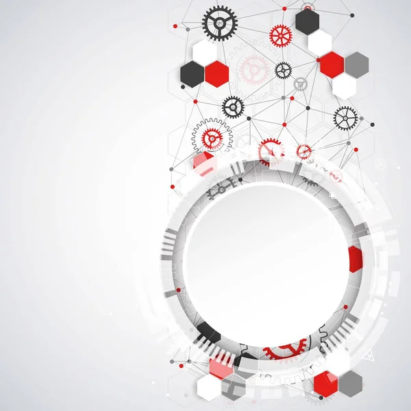 Abstracte Achtergrond Met Verschillende Technologische Elementen Verticale Structuur Patroon Technologie — Stockvector