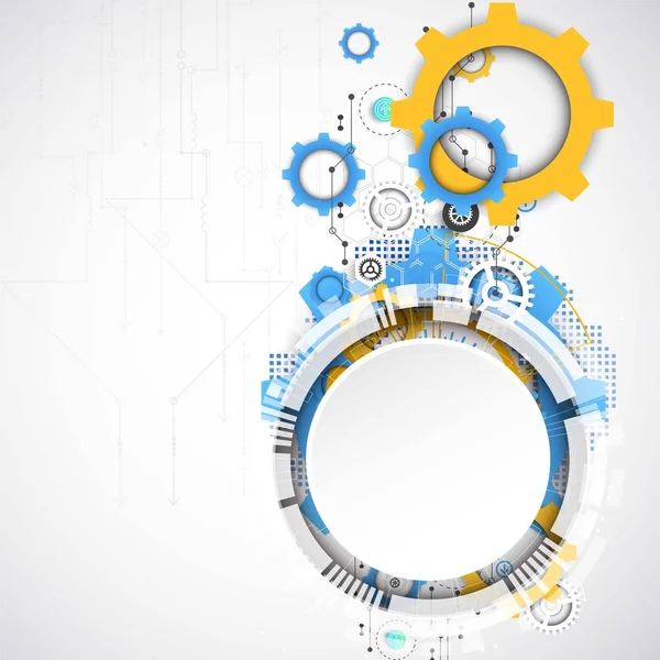 Antecedentes Abstractos Con Diversos Elementos Tecnológicos Fondo Tecnología Patrón Estructura — Archivo Imágenes Vectoriales