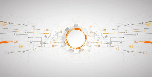 Abstracte Technologische Achtergrond Met Diverse Elementen Structuur Patroon Technologie Achtergrond — Stockvector