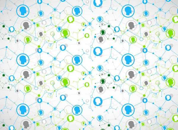 Sosyal medya arka plan vektör. Ağ kavramı. 