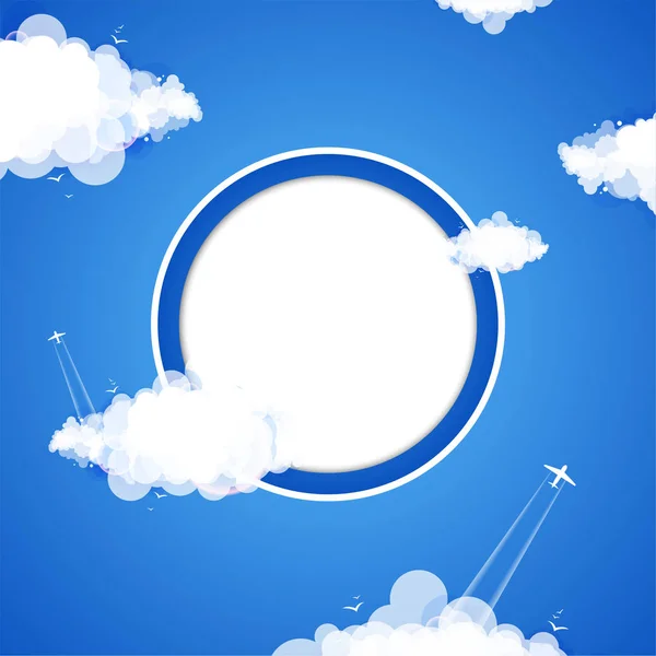 Cloud Theme Vector Background Eps — Stock Vector