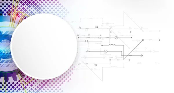 Technologické Pozadí Abstraktní Prvky Technologie Pozadí Vektor — Stockový vektor