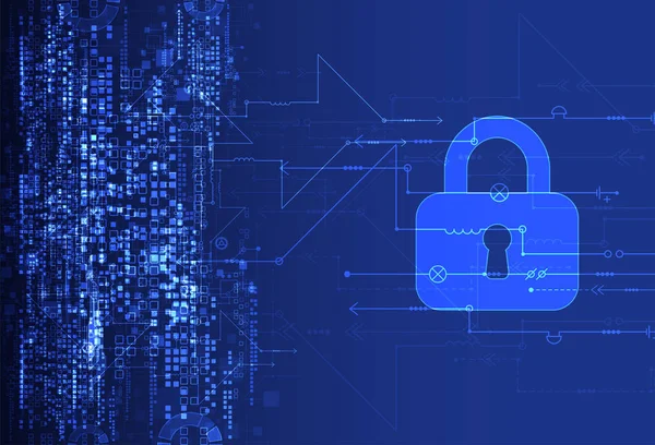 Koruma konsepti. Koruma mekanizması, sistem gizliliği. Vektör illüstrasyonu
