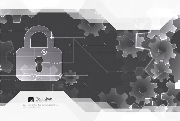 Concepto Protección Mecanismo Protección Privacidad Del Sistema Ilustración Vectorial — Vector de stock