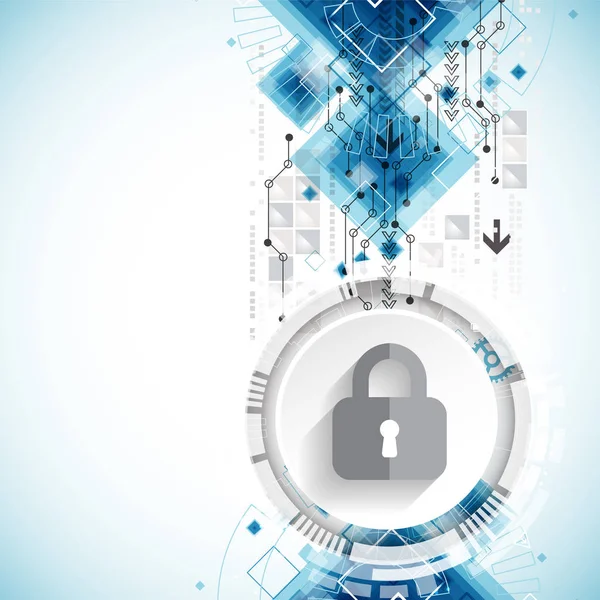 Koruma konsepti. Koruma mekanizması, sistem gizliliği. Vektör illüstrasyonu