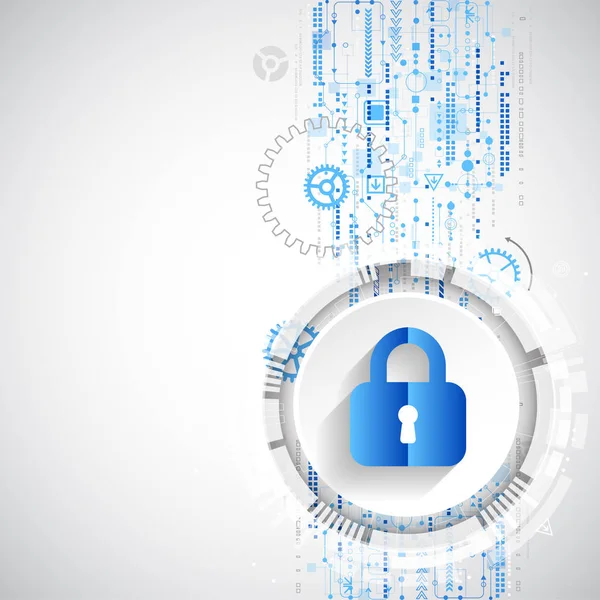 Koruma konsepti. Koruma mekanizması, sistem gizliliği. Vektör illüstrasyonu