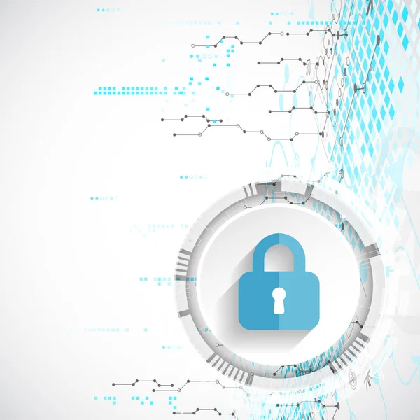 Koruma konsepti. Koruma mekanizması, sistem gizliliği. Vektör illüstrasyonu
