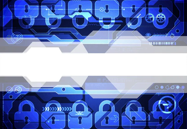 Koruma konsepti. Koruma mekanizması, sistem gizliliği. Vektör illüstrasyonu