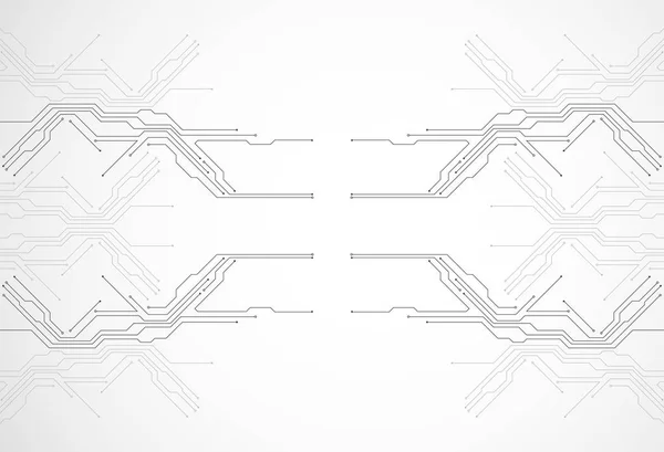 Placa Circuito Tecnología Abstracta Concepto Comunicación — Archivo Imágenes Vectoriales