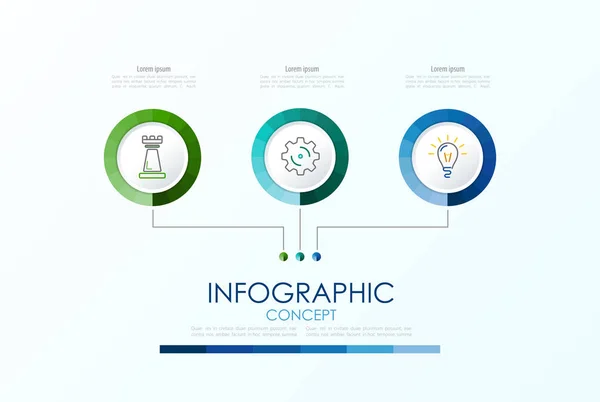 Modèle Infographie Vectorielle Concept Entreprise Avec Options Illustration Vectorielle — Image vectorielle