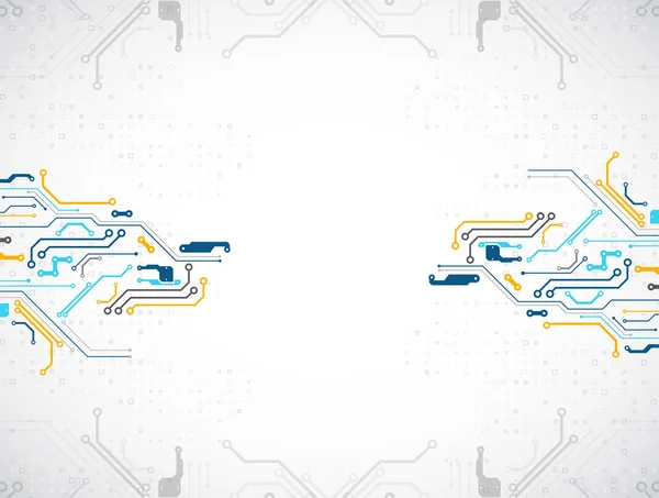 Ilustração Vetorial Tecnologia Digital Alta Tecnologia Tema Engenharia —  Vetores de Stock