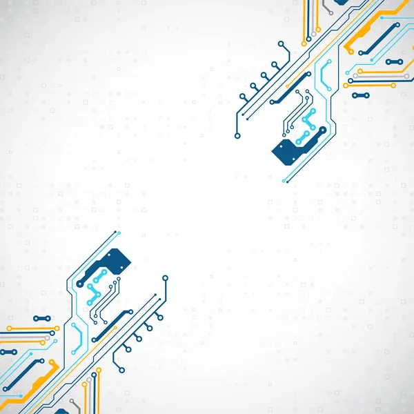 Illustrazione Vettoriale Tecnologia Digitale Tech Tema Ingegneristico — Vettoriale Stock