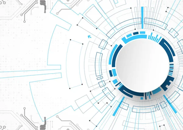 Vektor Illustration Tech Digitaltechnologie Und Engineering Thema — Stockvektor