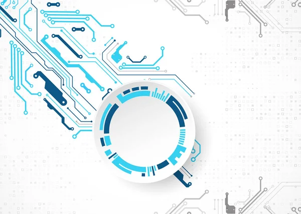 Vektör çizimi, yüksek teknoloji dijital teknoloji ve mühendislik teması