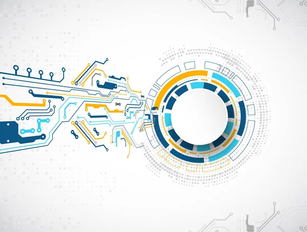 Ilustración Vectorial Tecnología Digital Alta Tecnología Tema Ingeniería — Archivo Imágenes Vectoriales