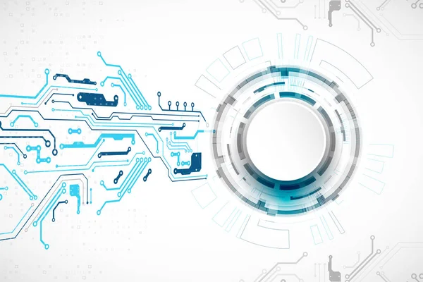Vektör çizimi, yüksek teknoloji dijital teknoloji ve mühendislik teması