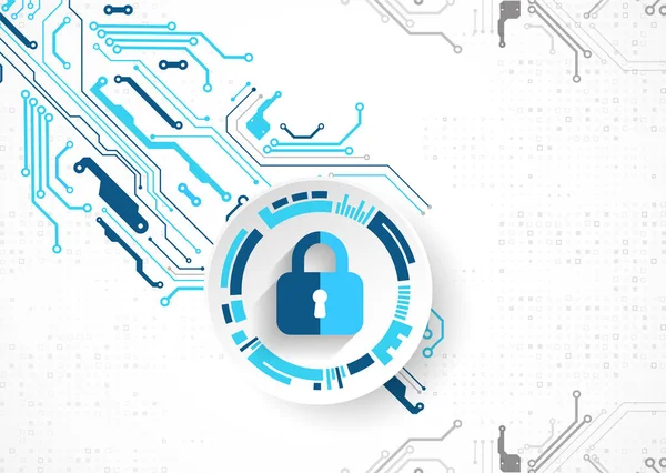 Koruma konsepti. Koruma mekanizması, sistem gizliliği. Vektör illüstrasyonu