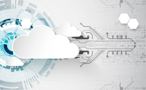 Web Cloud Technologie Geschäft Abstrakten Hintergrund Vektor — Stockvektor