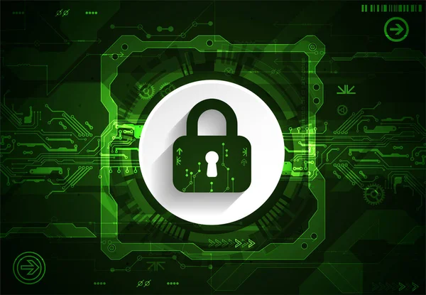 Koruma konsepti. Koruma mekanizması, sistem gizliliği. Vektör illüstrasyonu