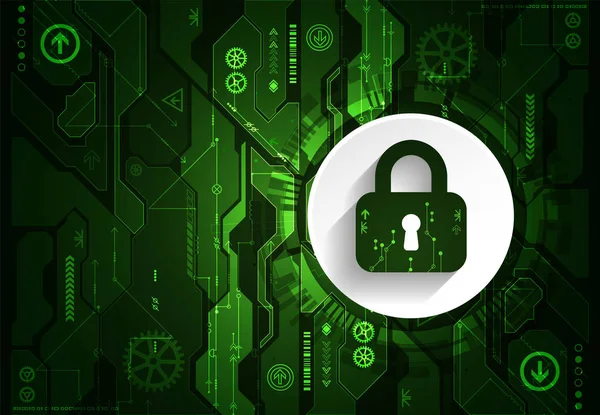 Koruma konsepti. Koruma mekanizması, sistem gizliliği. Vektör illüstrasyonu