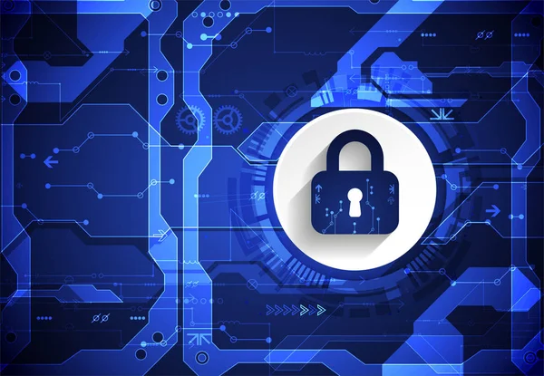 Koruma konsepti. Koruma mekanizması, sistem gizliliği. Vektör illüstrasyonu