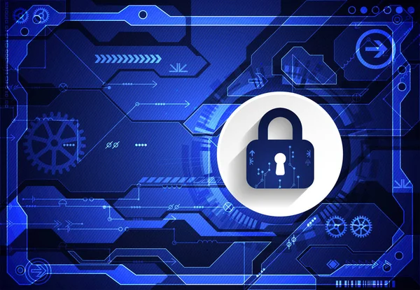 Koruma konsepti. Koruma mekanizması, sistem gizliliği. Vektör illüstrasyonu