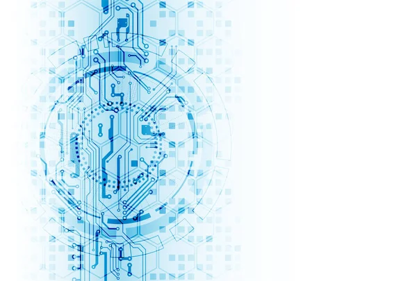 Vektör çizimi, yüksek teknoloji dijital teknoloji ve mühendislik teması