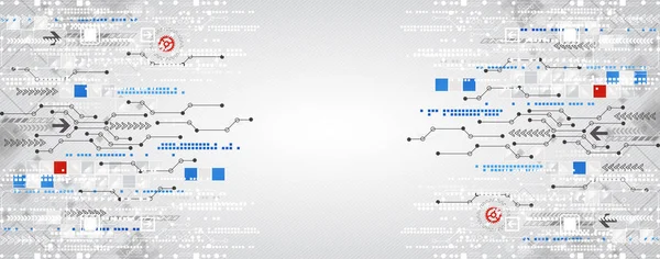 Soyut Teknoloji Devre Kartı Letişim Konsepti — Stok Vektör