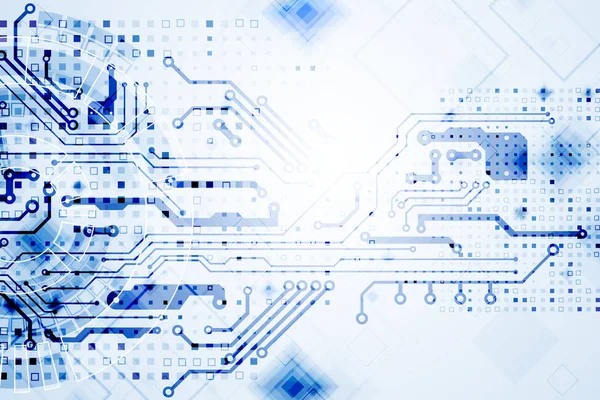 Soyut teknoloji devre kartı. İletişim konsepti
