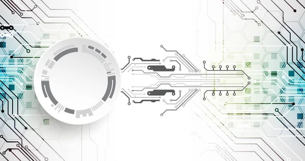 Ilustração Vetorial Tecnologia Digital Alta Tecnologia Tema Engenharia —  Vetores de Stock