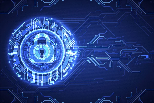 Koruma konsepti. Koruma mekanizması, sistem gizliliği. Vektör illüstrasyonu