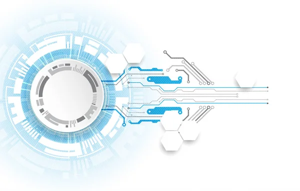 Abstraktní Technologický Obvod Koncept Komunikace — Stockový vektor